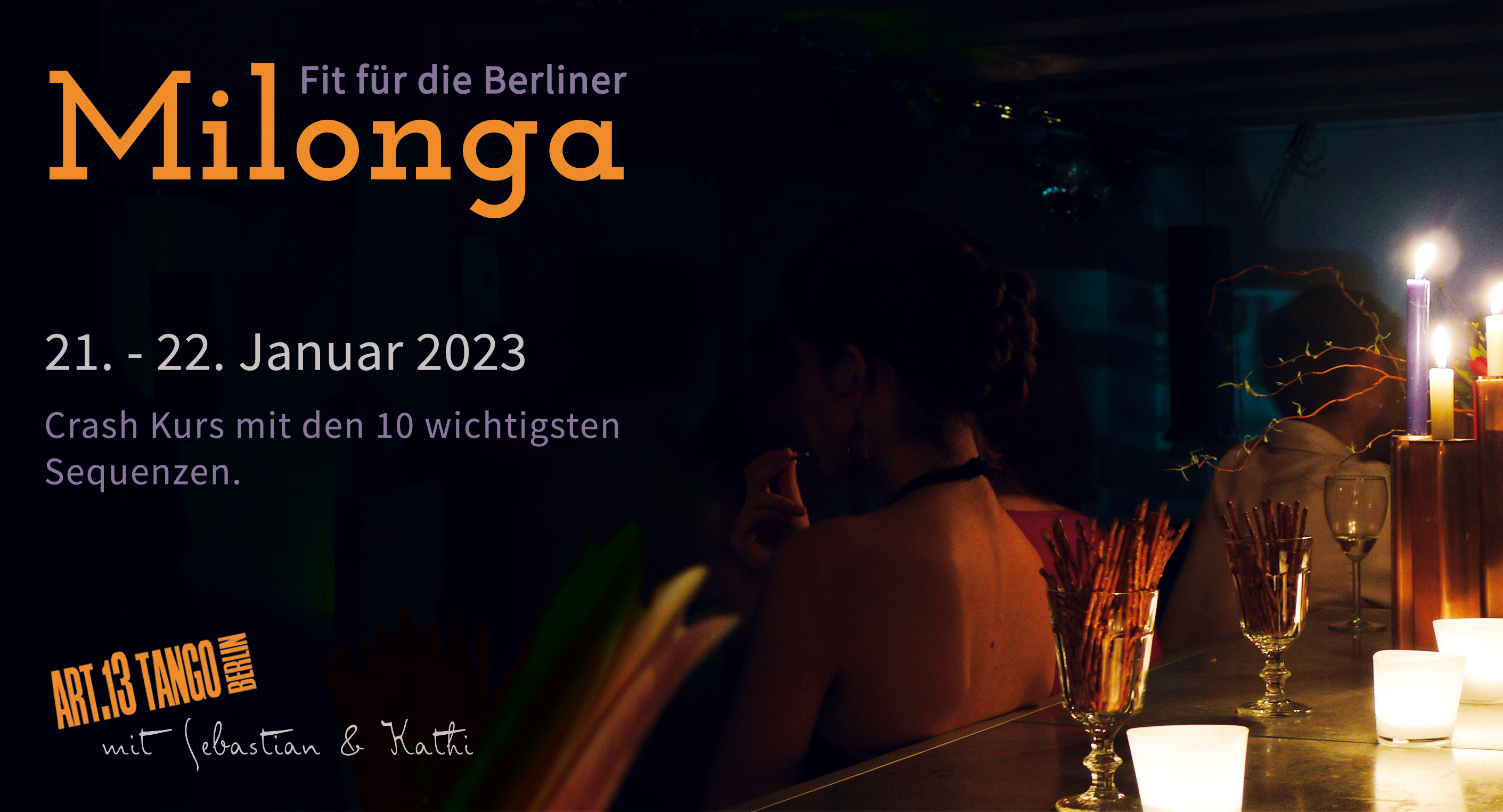 Fit für die Berliner Milongas - Crash Kurs mit den wichtigsten 10 Sequenzen | mit Sebastian & Kathi