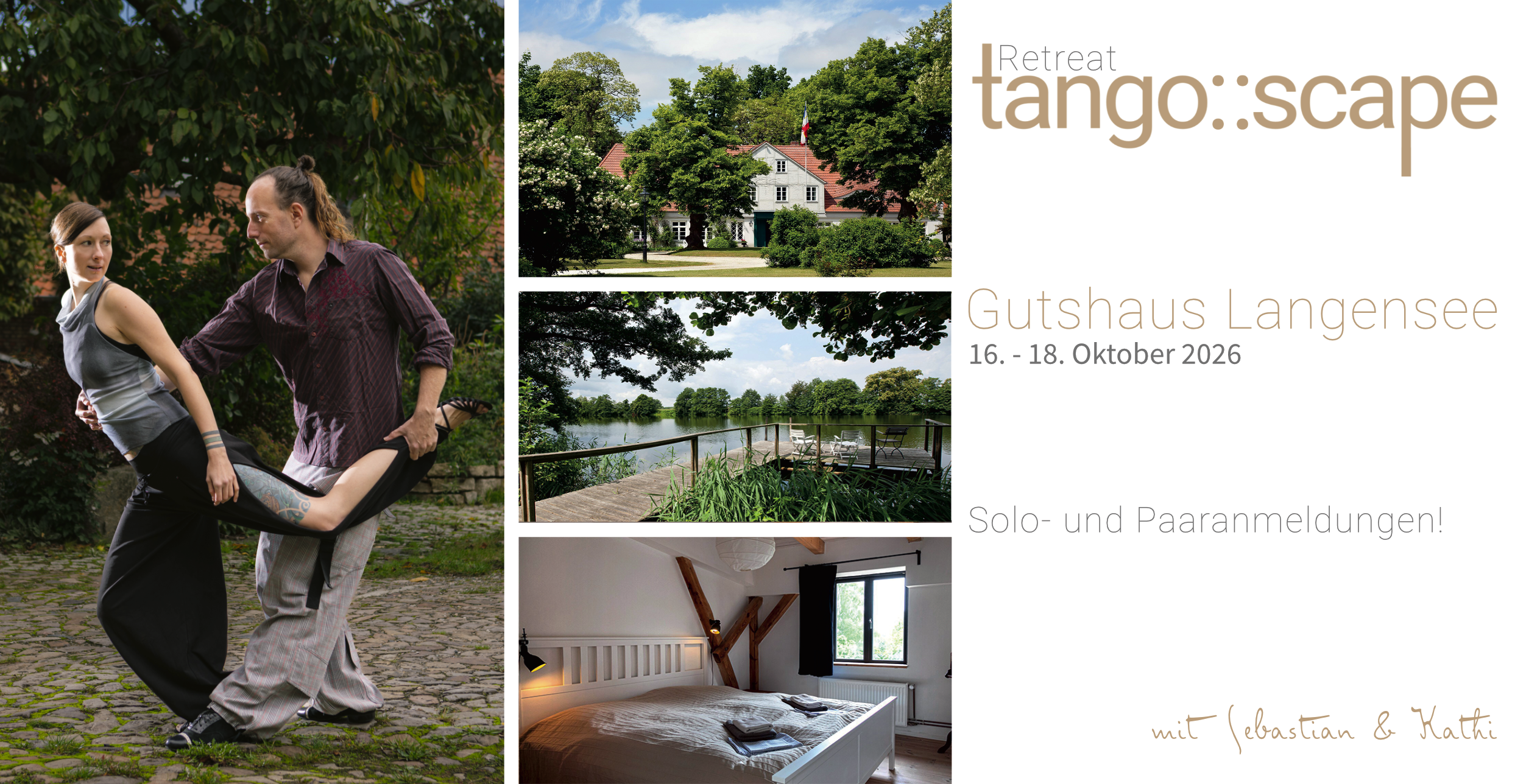 Tango::Scape | Oktober 2026 Tango-Retreat im Gutshaus Langensee