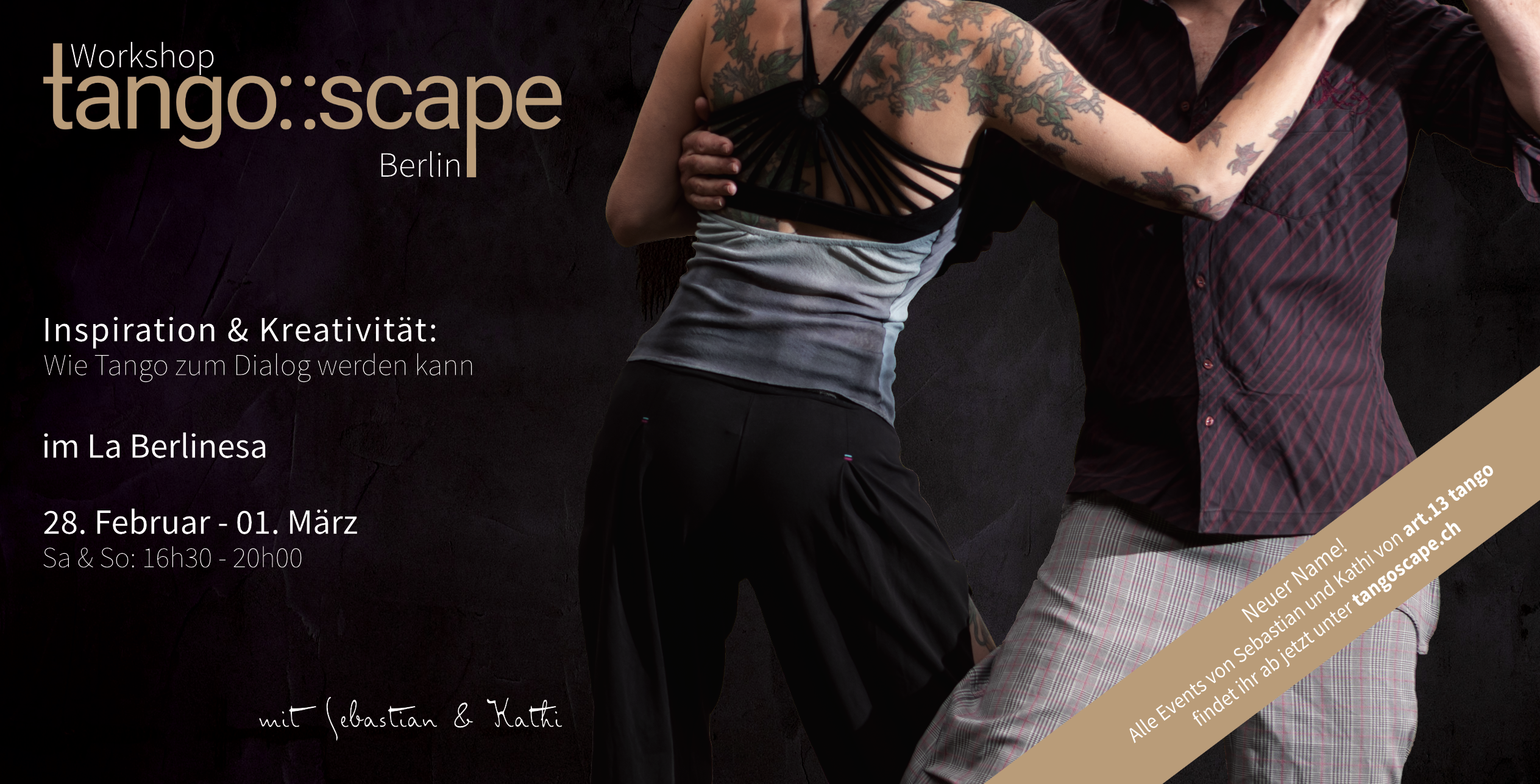 Tango::Scape | Tango Workshop Berlin | Inspiration & Kreativität – wie Tango zum Dialog werden kann | mit Sebastian & Kathi